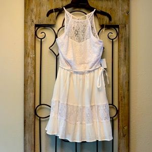 New White gauze/lace dress